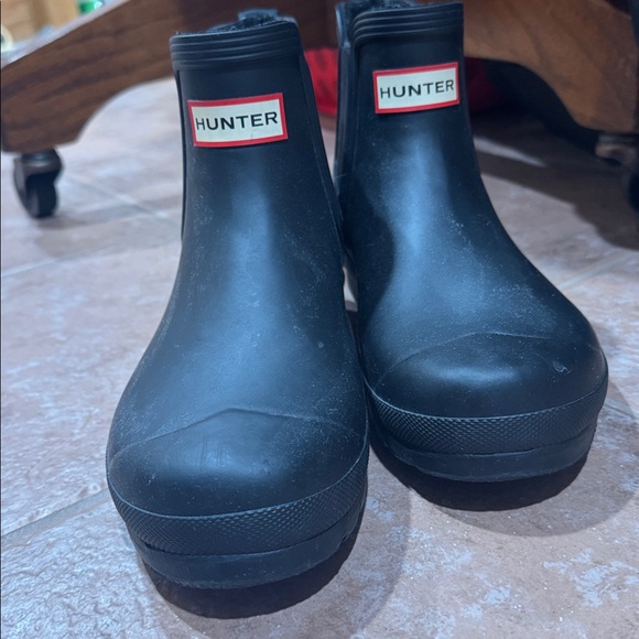 Hunter Black Short Rain Boots - Picture 2 of 4